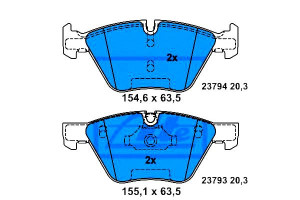 Klocki Hamulcowe Bmw Przód E60 61 03- 520-525 Ate