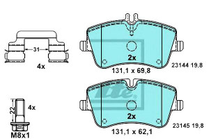 Klocki Hamulcowe Ceramiczne Mercedes C (cl203) C T
