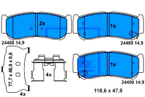 Klocki Hamulcowe Hyundai H-1 / Starex Santa Fé I S