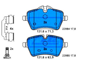 Klocki Hamulcowe Mini Przód Cooper One 1,6-2,0 03-