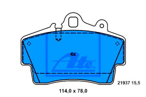 Klocki Hamulcowe Porsche Boxster Cayman 2.7 11.04-