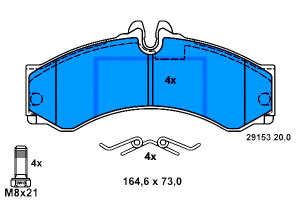 Klocki Hamulcowe Vw Przód Tył Lt 28-46 2,5-2,8 Tdi