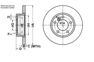 Tarcze Hamulcowe 2szt Bmw Przód 3 Z3 (e36) 1,6-2,0