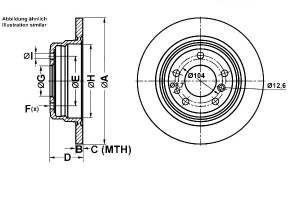 Tarcze Hamulcowe 2szt. Bmw 5 (e34) 1.8-3.6 06.87-0