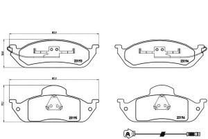 Klocki Hamulcowe Mercedes W163 Ml230-ml430 98-05 B