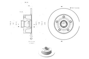 Tarcze Hamulcowe 2szt. Audi A4 1.6-2.8 11.94-09.01