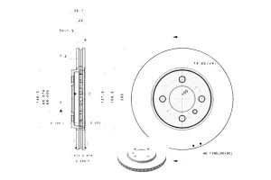 Tarcze Hamulcowe 2szt. Bmw 3 (e30) Z1 1.6-2.7 09.8