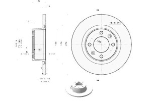 Tarcze Hamulcowe 2szt. Citroen C5 I C5 Ii 1.6d-3.0