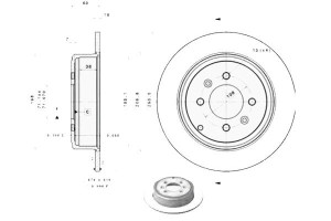 Tarcze Hamulcowe 2szt. Peugeot 406 1.8-3.0 11.95-1