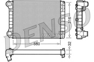 Chłodnica Silnika Fiat Punto 1.9d 09.99-03.12 Dens