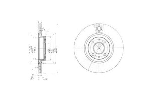 Tarcze Hamulcowe 2szt Abarth 500 / 595 / 695 500c