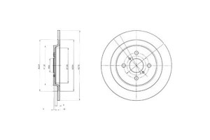 Tarcze Hamulcowe 2szt Toyota Yaris 1.0-1.8 08.05-