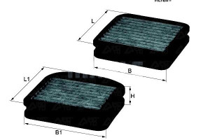Filtr Kabiny Z Węglem Mercedes E T-model (s210) E
