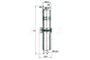 Filtr Paliwa Mahle 13327503413 16126750475 6750475