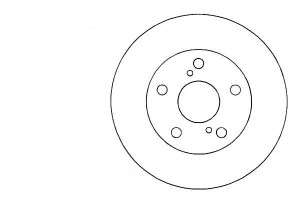 Tarcze Hamulcowe 2szt Toyota Previa 90-00 A.b.s.