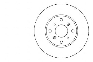 Tarcze Hamulcowe 2szt Honda Prelude 91-96 2.3i A.b