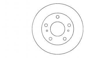 Tarcze Hamulcowe 2szt Nissan Serena 92-01 A.b.s.