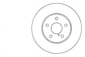 Tarcze Hamulcowe 2szt Toyota Avensis 97-03 A.b.s.