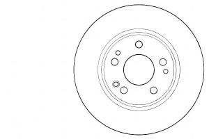 Tarcze Hamulcowe 2szt Mercedes W124 85-97 Wen. A.b
