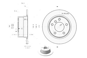 Tarcze Hamulcowe 2szt. Bmw 3 (e36) 1.6-2.5 01.94-0