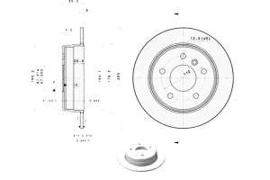 Tarcze Hamulcowe 2szt. Mercedes A (w168) Vaneo (41