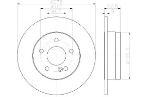 Tarcze Hamulcowe Mintex 4231312 A000 2044230512 A