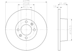 Tarcze Hamulcowe Mintex 4246w4 E169143 Dsk2097 240