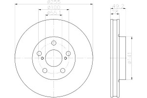 Tarcze Hamulcowe Mintex 4351205010 Dsk660 428113 2