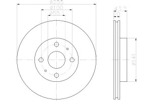 Tarcze Hamulcowe Mintex 4351217120 435120d050 4351