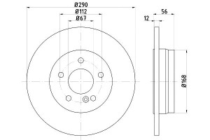 Tarcze Hamulcowe Mintex A2104230512 2104230512 64