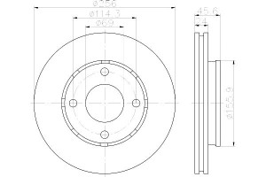 Tarcze Hamulcowe Mintex 4605a068 M 4544200001 Dsk2