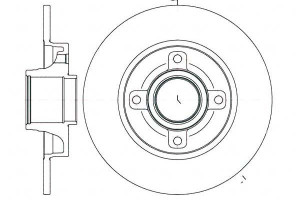 Tarcze Hamulcowe 2szt 249x9 P 4-otw Citroen C3 09>