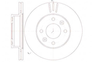 Tarcze Hamulcowe 2szt 241x18 V 4-otw Vw Passat Gol