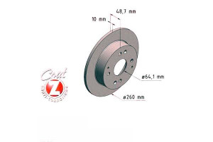 Tarcze Hamulcowe 2szt Honda Accord 90-98 Tył Zimme
