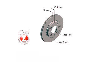 Tarcze Hamulcowe 2szt Audi A2 1.2tdi 01-05 Zimmerm