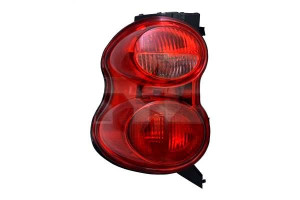 Lampa (kolor Szkła Czerwony) Smart Fortwo 451 Coup