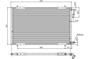 Skraplacz Klimatyzacji Peugeot 206 1.1-2.0d 08.98-