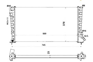 Chłodnica Citroen Wody Berlingo 1,9d 98- Dw8 Nrf