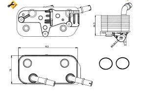 Chłodnica Oleju Bmw E39 E38 5 7 95- Nrf