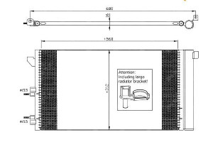 Skraplacz Klimatyzacji Fiat Panda 03- Nrf