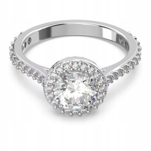 SWAROVSKI-Pierścionek Constella Pave White RHS r. 55