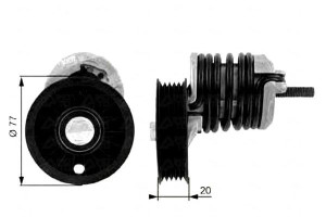 Napinacz Paska Wielorowkowego Audi A4 A6 Vw Passat