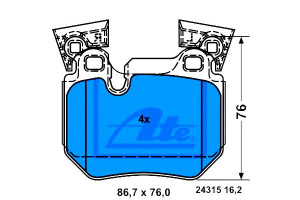 Klocki Hamulcowe Bmw 1 (e82) 1 (e88) 3.0 10.07-12.