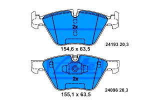 Klocki Hamulcowe Bmw Przód 1 2,0-3,0 05-13 Ate