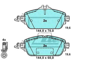Klocki Hamulcowe Ceramiczne Mercedes C (a205) C (c