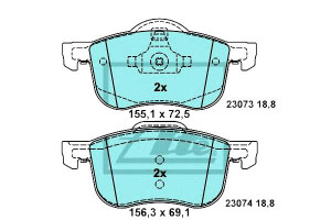 Klocki Hamulcowe Ceramiczne Volvo S60 I S80 I V70