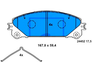 Klocki Hamulcowe Lexus Es Nx Rx Toyota Camry Highl
