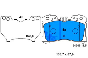 Klocki Hamulcowe Lexus Ls 4.6/5.0h 04.06- Ate