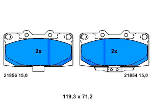 Klocki Hamulcowe Subaru Impreza 2.0/2.5 06.98-12.0