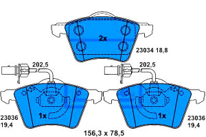 Klocki Hamulcowe Vw Transporter Iv 1.9d-2.8 07.90-